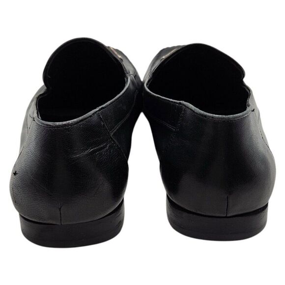 Bruno Magli Teodoro Bit Strap Black Nappa Leather Loafers 13 Slip On Dress Shoes